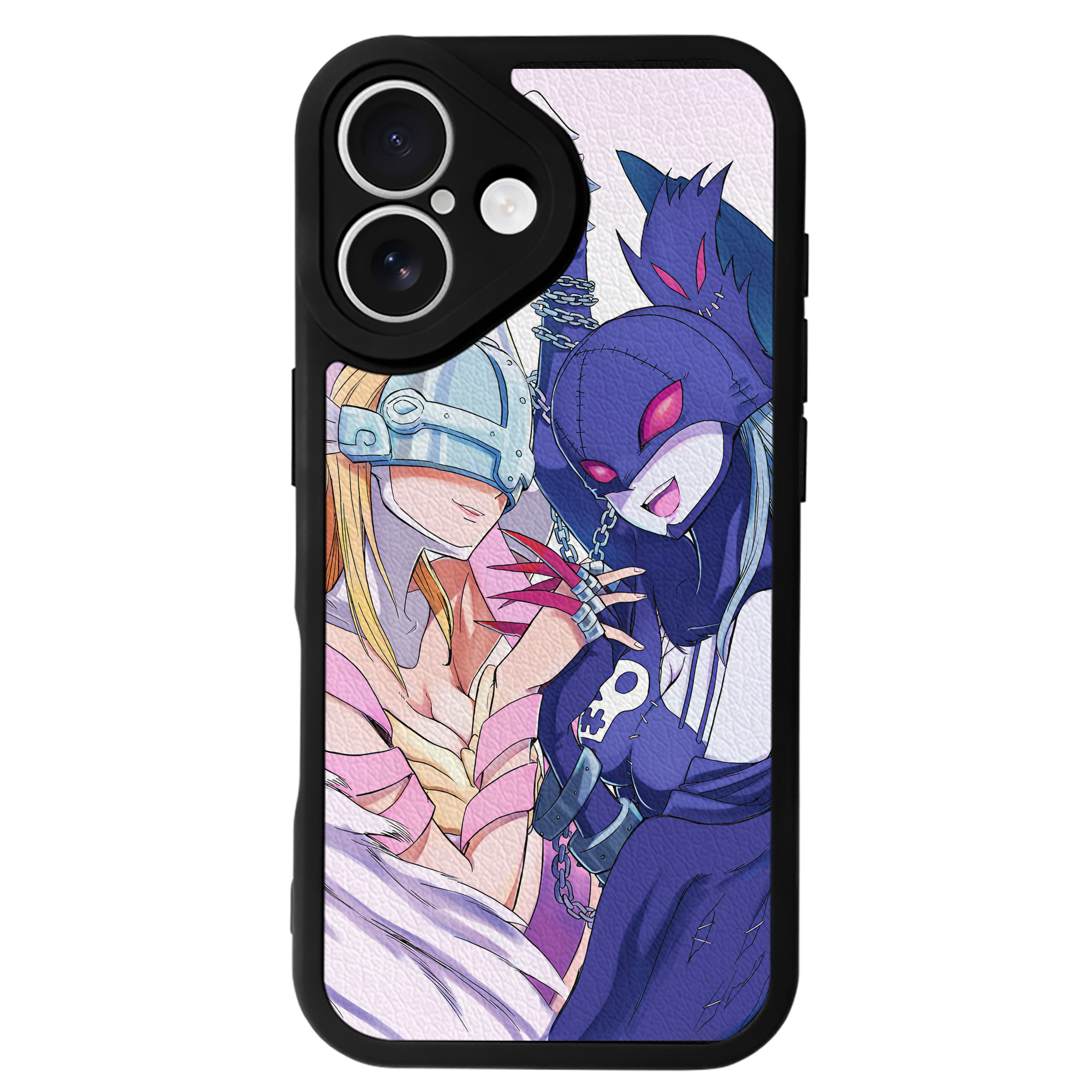 （画像用） Digimon デジタルモンスター/デジモン 【iPhone 16シリーズ対応】シリコンスマホケース（レザー調） 材質：シリコン